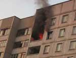Из-за пожара на проспекте Луначарского пострадали люди